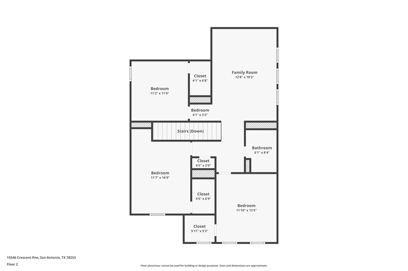 2,015/Mo, 15546 Crescent Pine St San Antonio, TX 78253 Floor Plan View 2