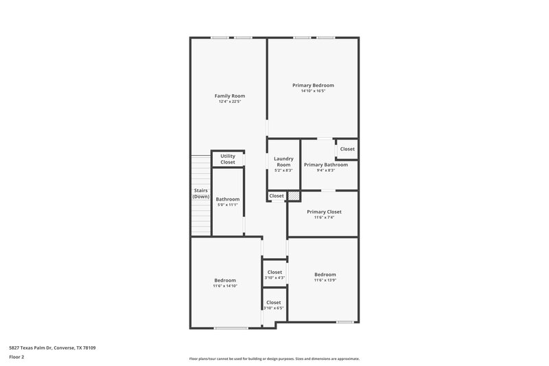 1,895/Mo, 5827 Texas Palm Dr Converse, TX 78109 Floor Plan View 2