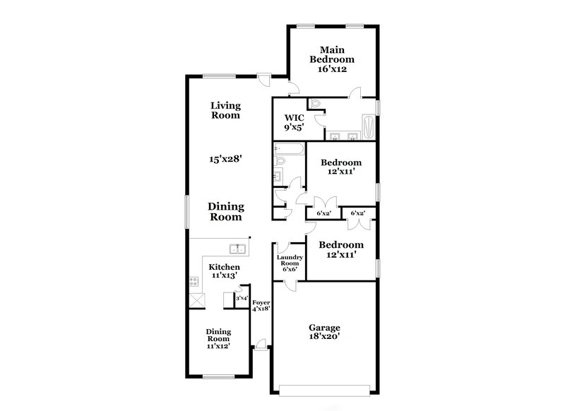 2,550/Mo, 10667 Penelope Way Converse, TX 78109 Floor Plan View