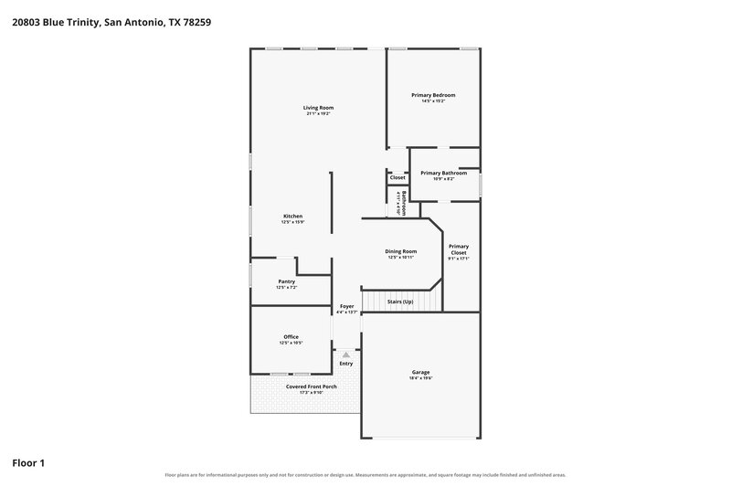2,670/Mo, 20803 Blue Trinity San Antonio, TX 78259 Floor Plan View