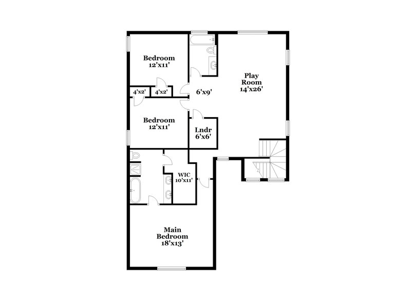 2,195/Mo, 11743 Verdis Valley San Antonio, TX 78245 Floor Plan View 2