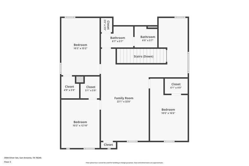 1,830/Mo, 3504 Silver Set San Antonio, TX 78245 Floor Plan View 2