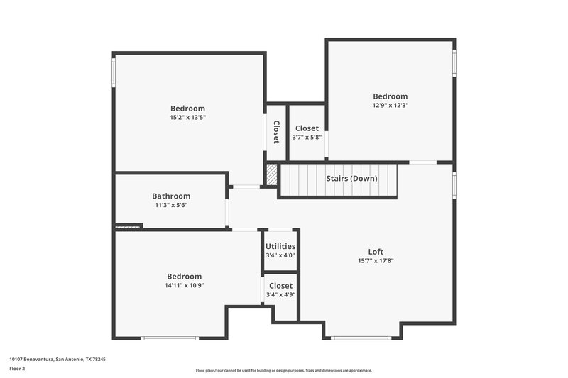 2,145/Mo, 10107 Bonavantura San Antonio, TX 78245 Floor Plan View 2