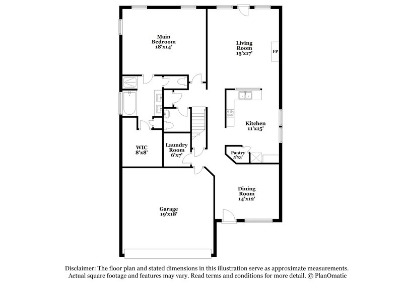 1,895/Mo, 4723 Gambels Quail Converse, TX 78109 Floorplan View