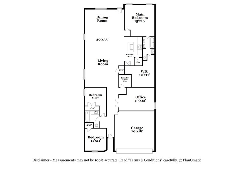 1,795/Mo, 10303 Barbeque Bay Converse, TX 78109 Floor Plan View