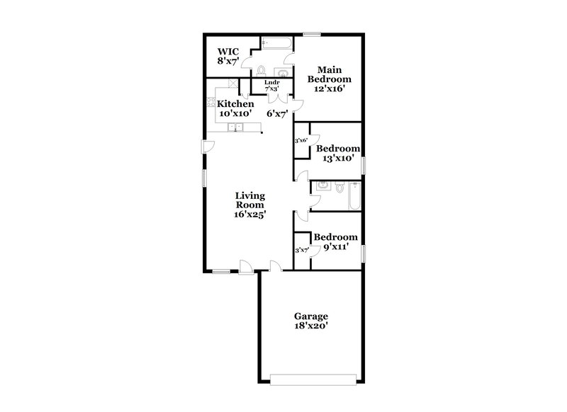1,905/Mo, 11323 Babcock Bend San Antonio, TX 78249 Floor Plan View