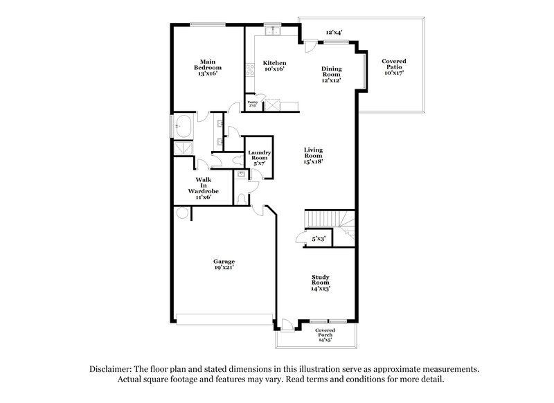 2,505/Mo, 10002 Dawn Trail San Antonio, TX 78254 Floorplan View
