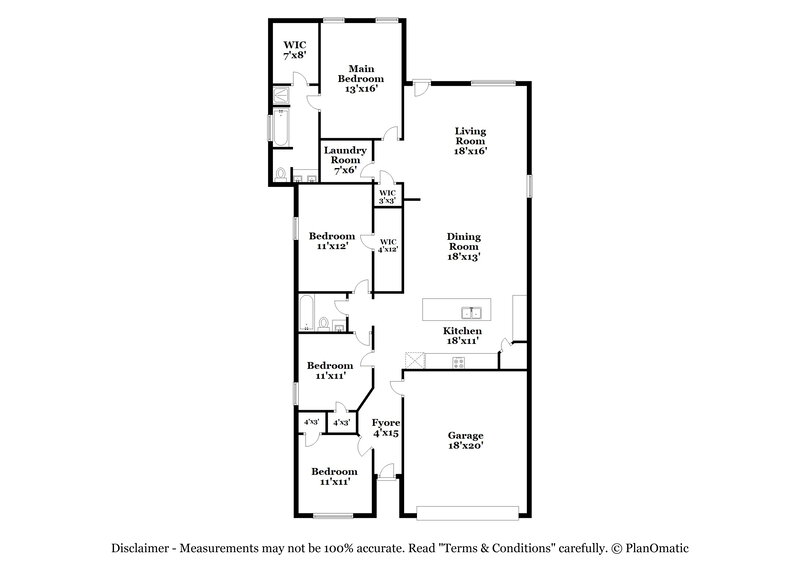 2,085/Mo, 15130 Cinnamon Teal San Antonio, TX 78253 Floor Plan View
