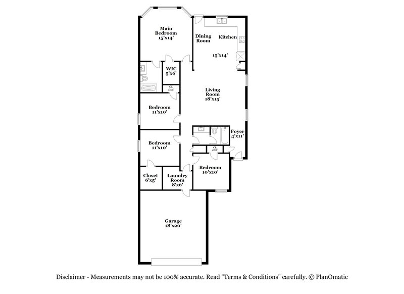 1,820/Mo, 7234 Birch Stage San Antonio, TX 78244 Floor Plan View