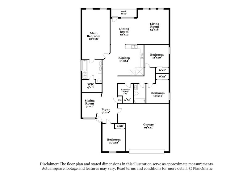 2,090/Mo, 14911 Cave Swallow San Antonio, TX 78253 Floor Plan View