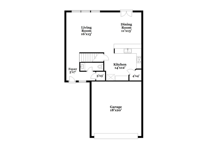 1,875/Mo, 8107 Broussard San Antonio, TX 78253 Floor Plan View