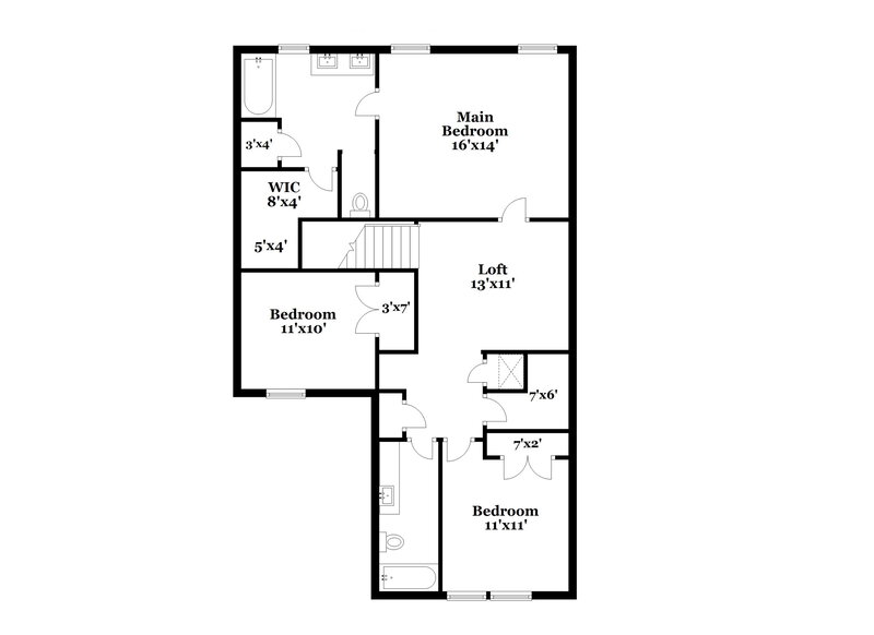 1,875/Mo, 8107 Broussard San Antonio, TX 78253 Floor Plan View 2