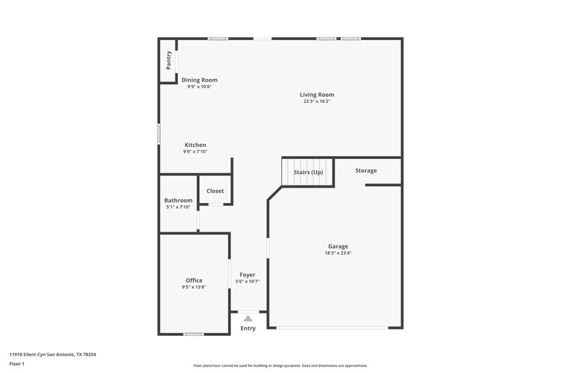 2,145/Mo, 11910 Silent Cyn San Antonio, TX 78254 Floor Plan View