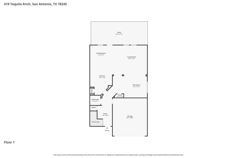 1,810/Mo, 419 Tequila Rnch San Antonio, TX 78245 Floorplan View