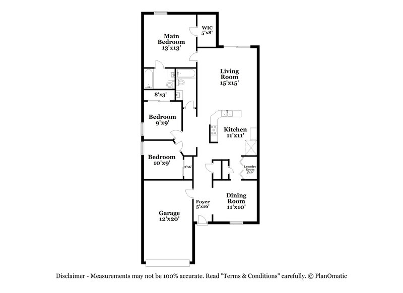 1,740/Mo, 2742 Moon Rock Converse, TX 78109 Floor Plan View