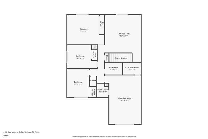 1,635/Mo, 4122 Sunrise Cove Dr San Antonio, TX 78244 Floor Plan View