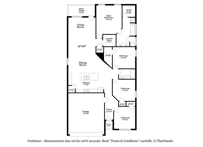 2,120/Mo, 8806 Double Oak San Antonio, TX 78254 Floor Plan View