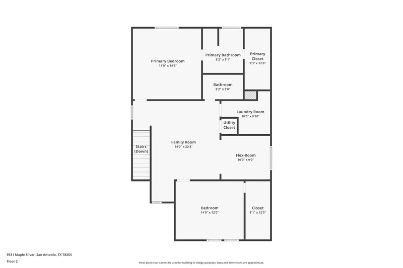 2,550/Mo, 9331 Maple Silver San Antonio, TX 78254 Floor Plan View 2
