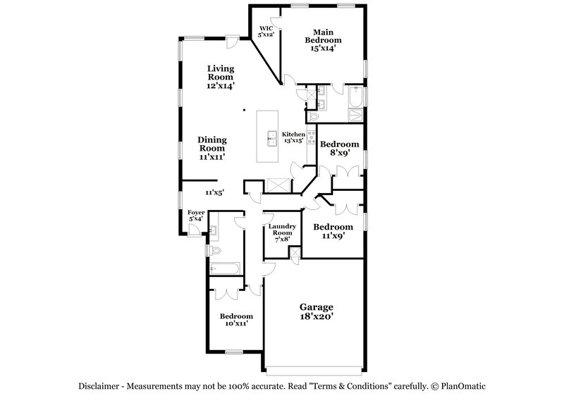 2,095/Mo, 1318 Hawk Ct San Antonio, TX 78245 Floor Plan View