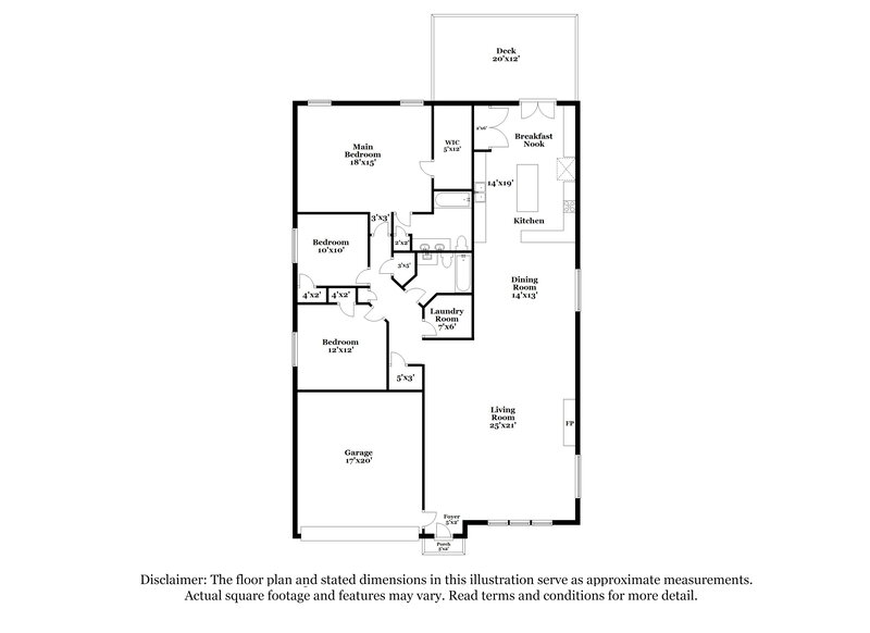 1,995/Mo, 3438 Maitland San Antonio, TX 78259 Floorplan View