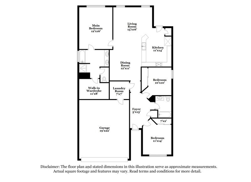 1,795/Mo, 7015 Pandora Way San Antonio, TX 78252 Floor Plan View
