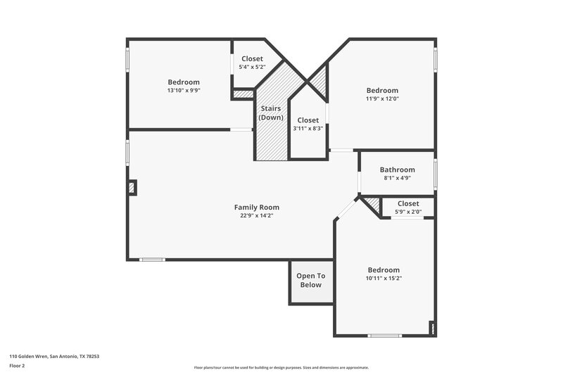 1,740/Mo, 110 Golden Wren San Antonio, TX 78253 Floor Plan View 2