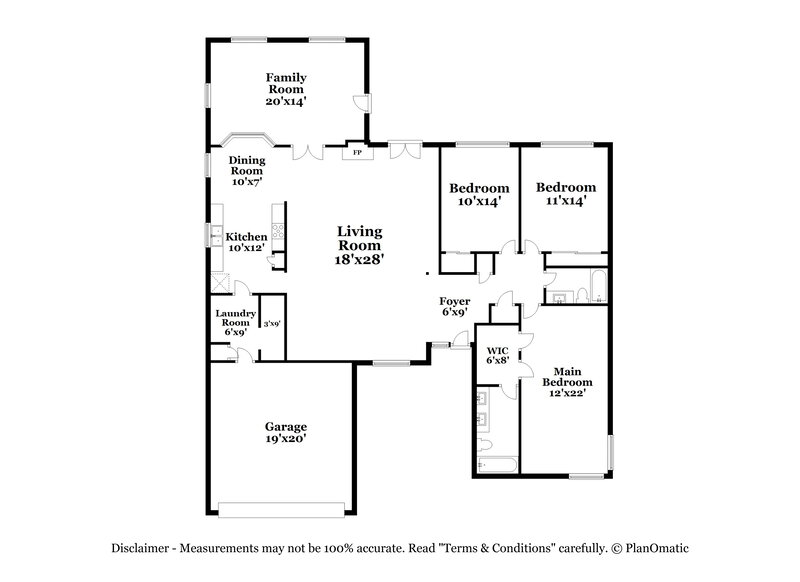 2,180/Mo, 3506 McCormick St San Antonio, TX 78247 Floorplan View