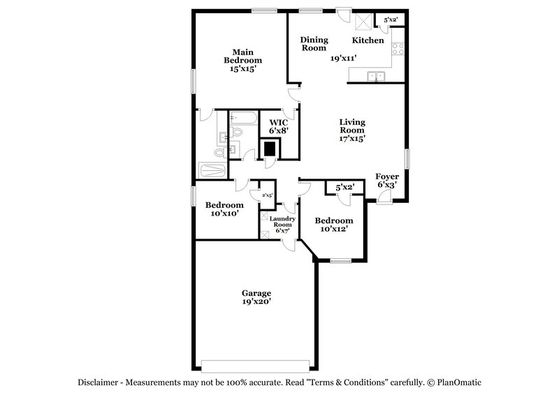 1,665/Mo, 2410 Rainbow Basin Converse, TX 78109 Floor Plan View