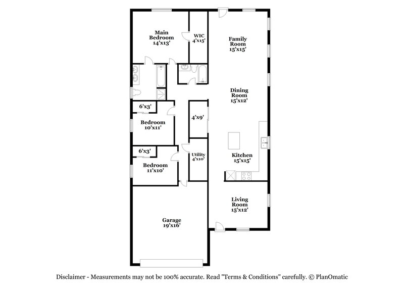 1,920/Mo, 27619 Lasso Bnd San Antonio, TX 78260 Floor Plan View