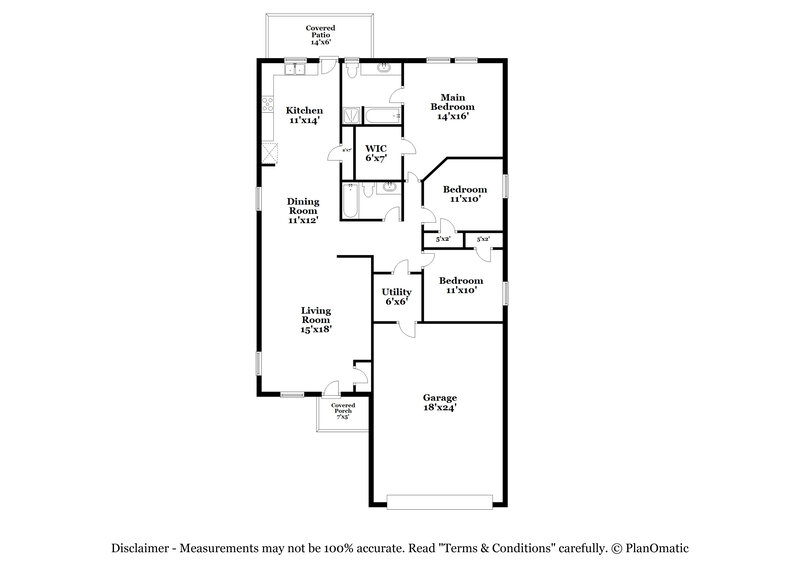 1,710/Mo, 10722 Rimfire Run Ln San Antonio, TX 78245 Floor Plan View