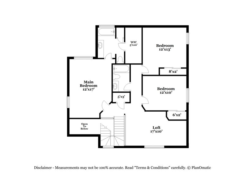 1,925/Mo, 8211 Maloy Mnr San Antonio, TX 78250 Floor Plan View 2