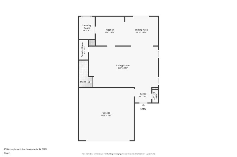 2,050/Mo, 25106 Longbranch Run San Antonio, TX 78261 Floor Plan View