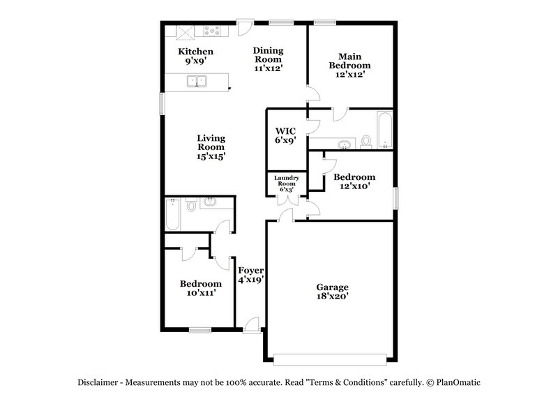 1,610/Mo, 9723 Marbach Hl San Antonio, TX 78245 Floor Plan View