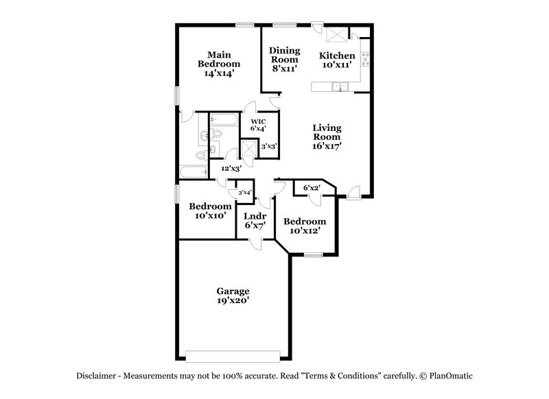 1,705/Mo, 3215 Pedernales Dr San Antonio, TX 78223 Floor Plan View