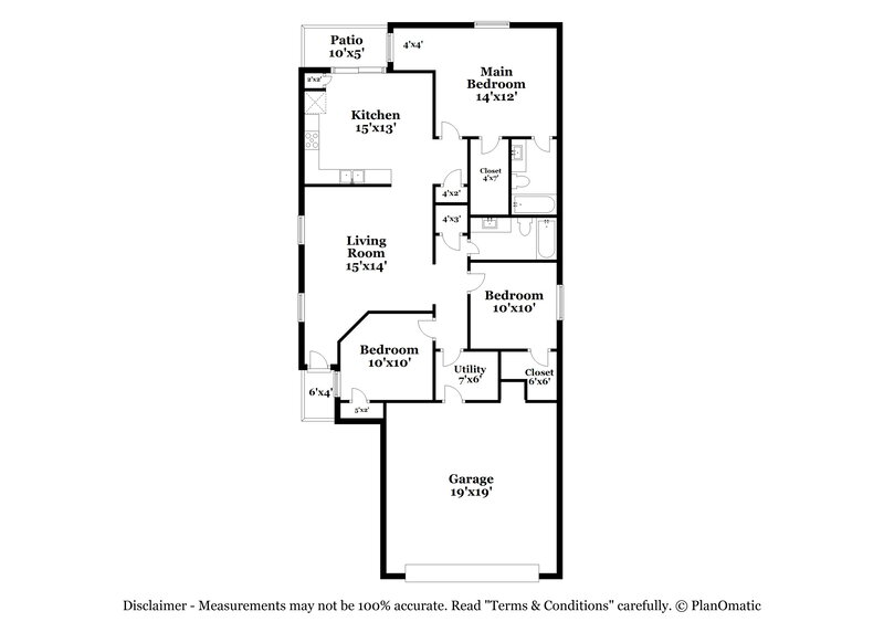 1,485/Mo, 211 Cedron Chase San Antonio, TX 78253 Floor Plan View