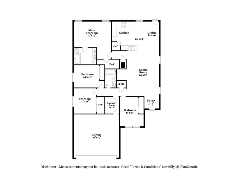 2,205/Mo, 308 Brook Way Cibolo, TX 78108 Floor Plan View
