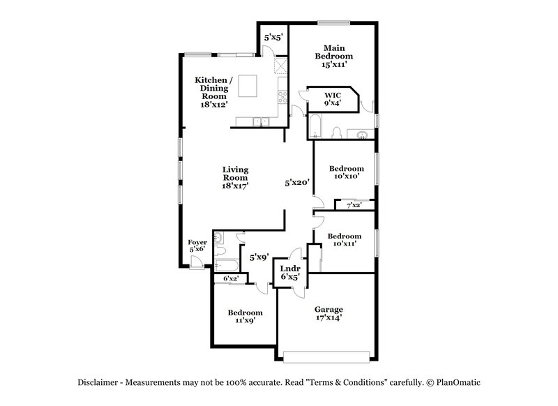 1,695/Mo, 1515 Ambush Crk San Antonio, TX 78245 Floor Plan View