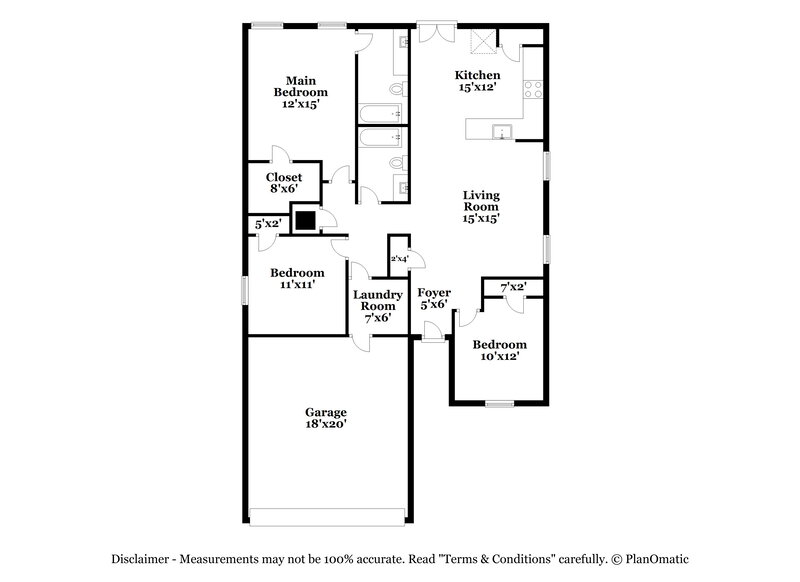 1,810/Mo, 10826 Indigo Crk San Antonio, TX 78239 Floor Plan View