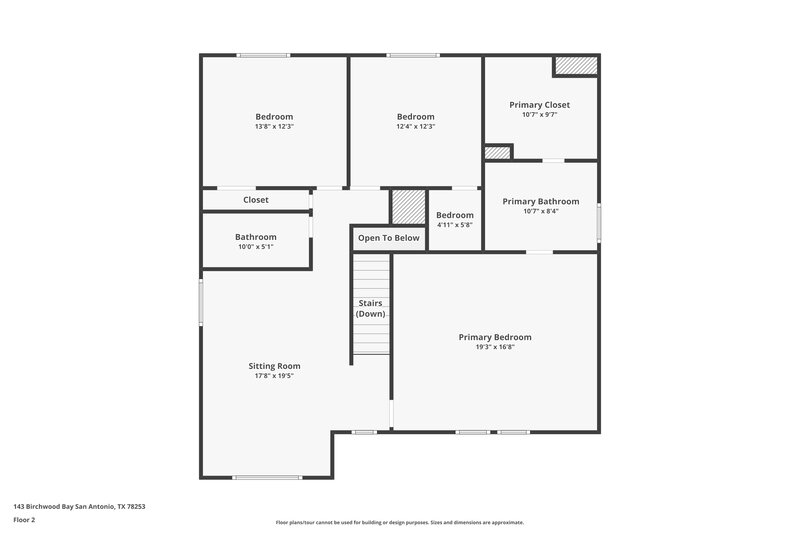 1,595/Mo, 143 Birchwood Bay San Antonio, TX 78253 Floor Plan View 2