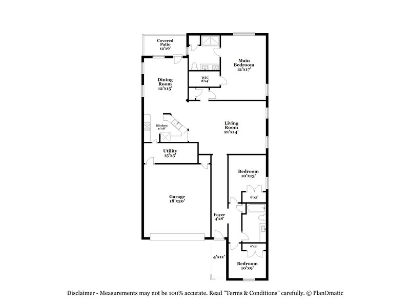 2,075/Mo, 8208 Victory Cv San Antonio, TX 78254 Floor Plan View
