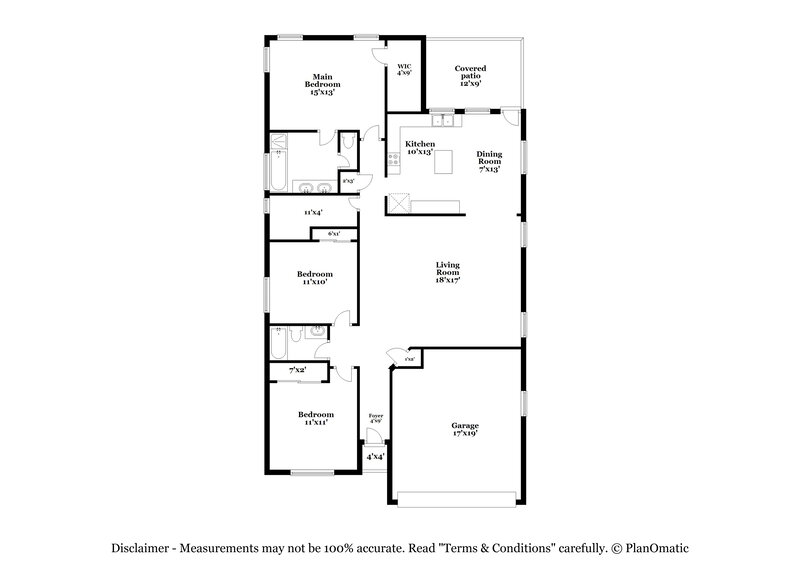 1,940/Mo, 15306 Redbird Ledge San Antonio, TX 78253 Floor Plan View