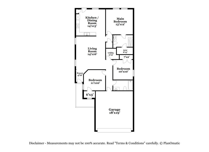 1,550/Mo, 10159 Round Rdg San Antonio, TX 78254 Floor Plan View