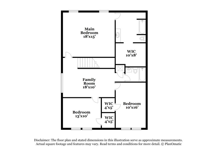 1,545/Mo, 4622 Ida Falls San Antonio, TX 78222 Floor Plan View