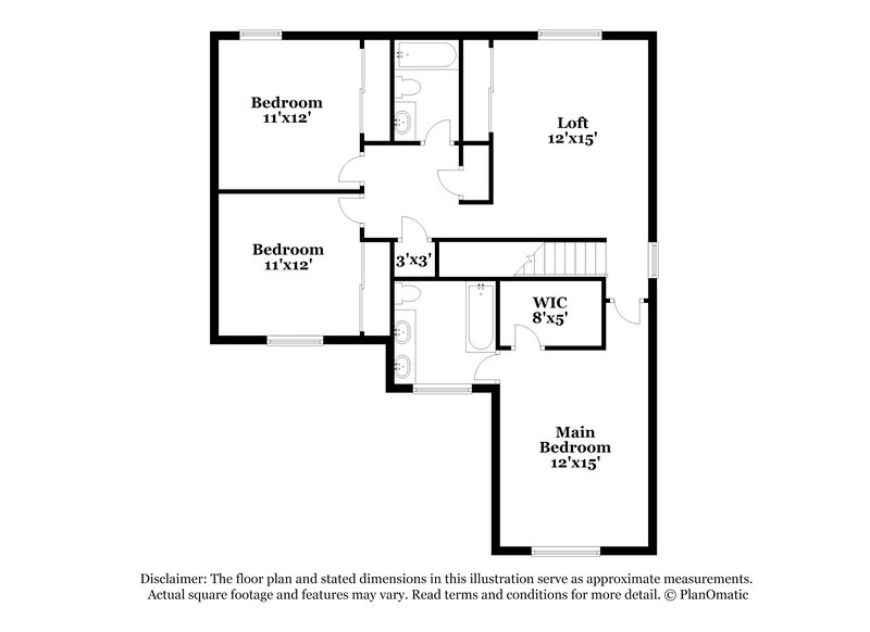 1,745/Mo, 7935 Meadow Wind San Antonio, TX 78227 Floor Plan View