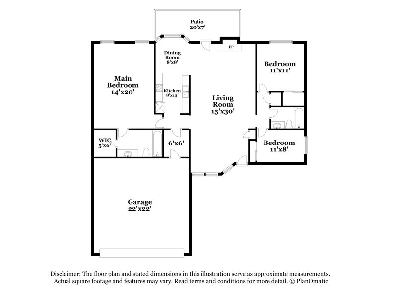 1,235/Mo, 6839 De Palma San Antonio, TX 78239 Floor Plan View
