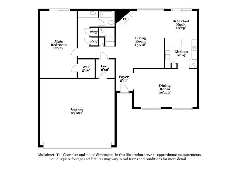 1,635/Mo, 7935 Forest Flame San Antonio, TX 78239 Floor Plan View