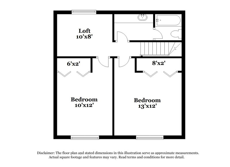 1,635/Mo, 7935 Forest Flame San Antonio, TX 78239 Floor Plan View 2