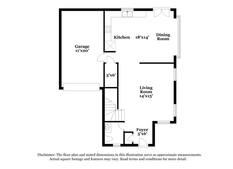 1,525/Mo, 7426 Circle Farm San Antonio, TX 78239 Floorplan View