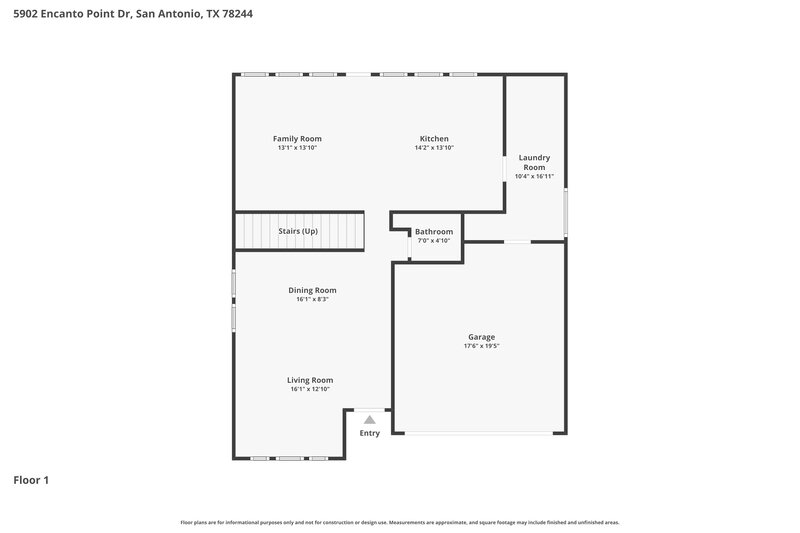 1,530/Mo, 5902 Encanto Point Dr San Antonio, TX 78244 Floor Plan View