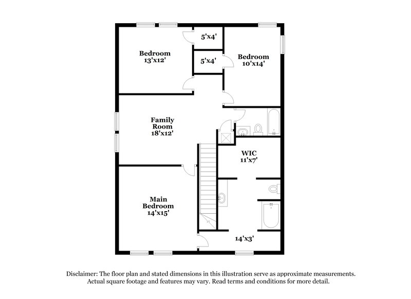 1,455/Mo, 3711 Amber Gap San Antonio, TX 78245 Floor Plan View 2